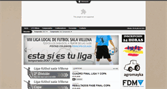 Desktop Screenshot of ligafutbolsalavillena.com