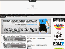 Tablet Screenshot of ligafutbolsalavillena.com